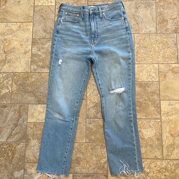 Madewell Denim - Madewell The Perfect Vintage Jean Women's 27 Blue Distressed Denim